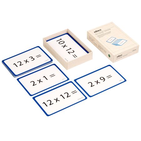 Jeu de Cartes de Multiplication - Flash Cards Educo - Tables jusqu'à 12