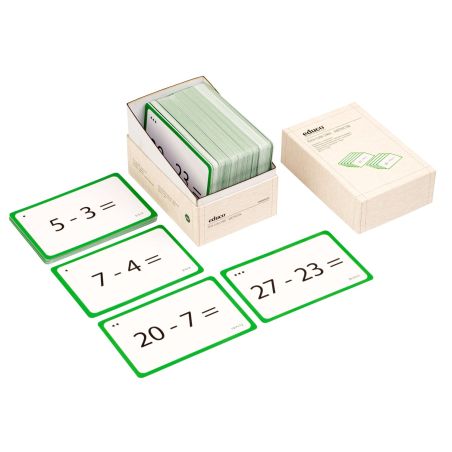 Jeu de Cartes de Soustraction - Flash Cards Educo - Maîtrisez les Soustractions