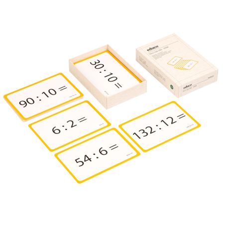 Jeu de Cartes de Division - Flash Cards Educo - Maîtrisez les Divisions