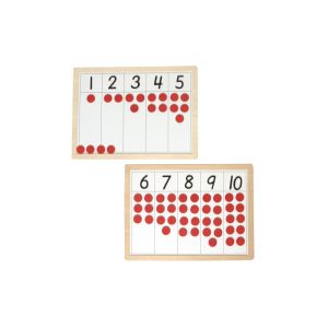 Tableau de Numération Magnétique Montessori avec Jetons et Chiffres Magnétiques