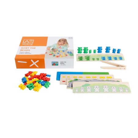 Jeu de Tri des Oursons - Motricité Fine et Apprentissage des Couleurs