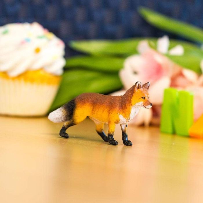 Figurine Renard - Safari Ltd® 273729 | Jouet réaliste | Matériel pédagogiqueAnimaux Montessori