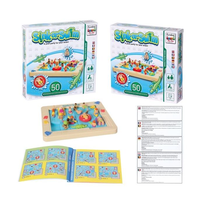Jeu de réflexion : Sink or Swim AhHa Game de Eureka : Développez Votre Logique