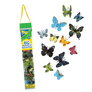 Bouquet de Papillons en Tube - 18 Papillons Réalistes pour Enfants | Apprentissage et Jeu