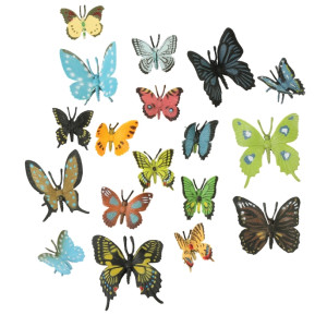 Bouquet de Papillons en Tube - 18 Papillons Réalistes pour Enfants | Apprentissage et Jeu