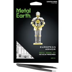 Maquette Puzzle 3D Métal Armure de Chevalier Européen - Metal Earth | LesMinis.fr