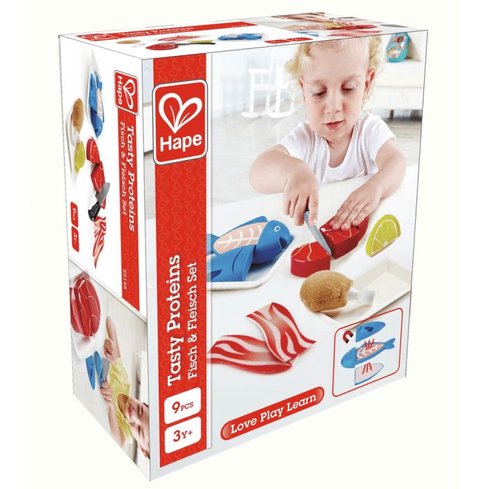 Viande et Poisson à Découper pour Enfants - Jouet d'Imitation Éducatif Hape