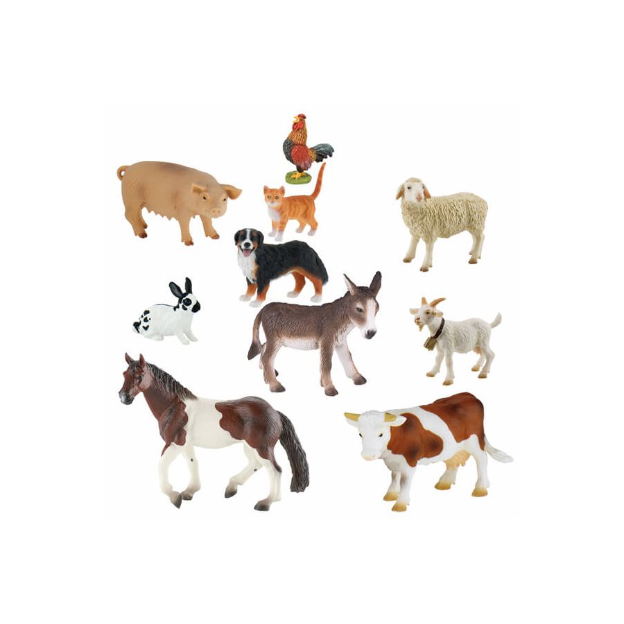 Figurines des Animaux de la Ferme – Lot Bullyland réaliste dès 3 ans