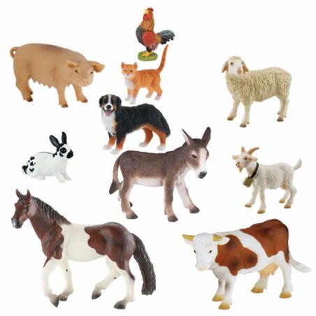 Figurines des Animaux de la Ferme – Lot Bullyland réaliste dès 3 ans