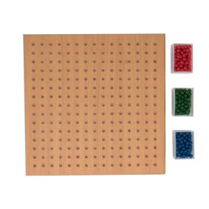 Petit plateau de la racine carrée et perles|Montessori Mathématiques