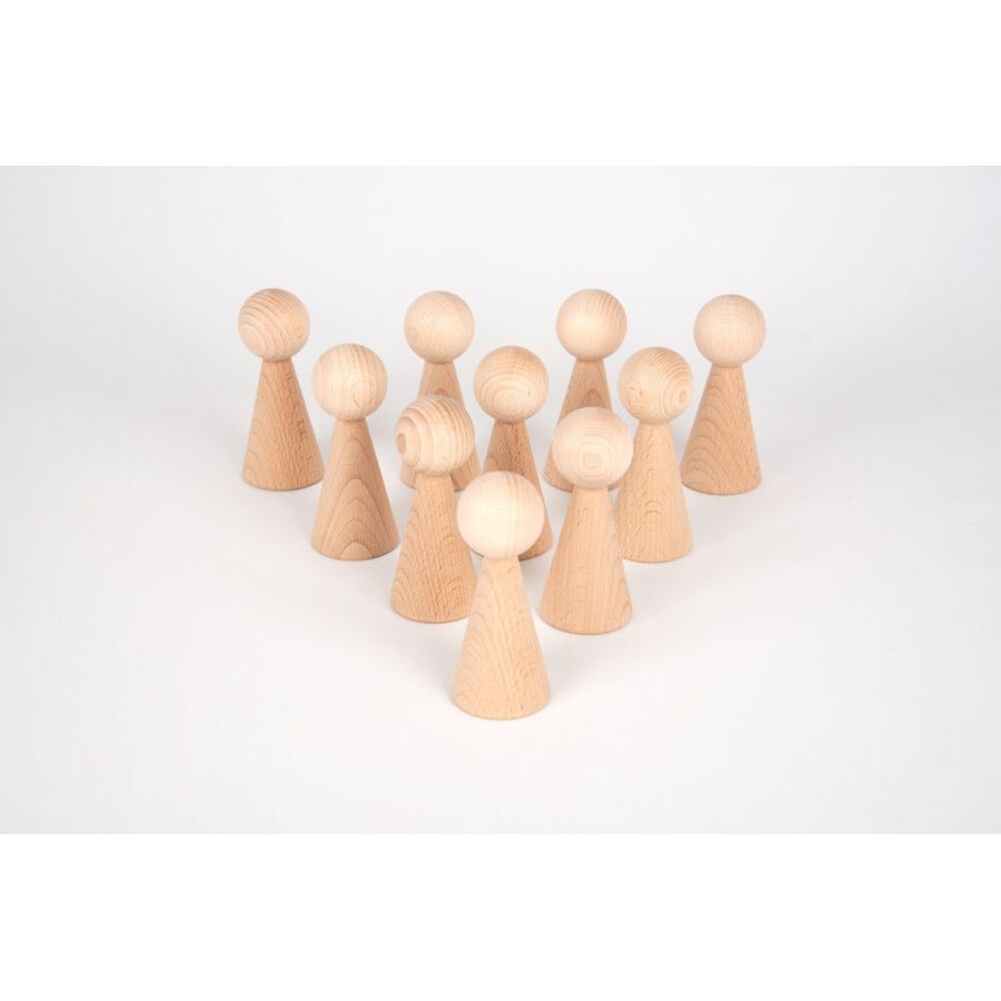 Figurines en Bois Naturel - Jeu Libre TickiT pour Enfants | lesminis.fr