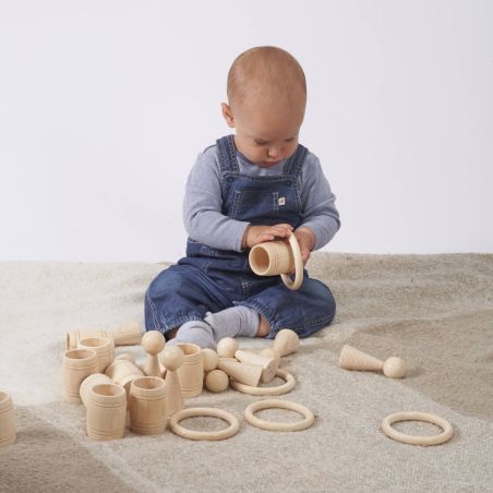 Figurines en Bois Naturel - Jeu Libre TickiT pour Enfants | lesminis.fr