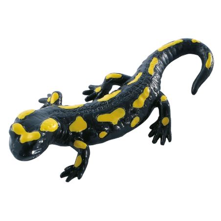 Figurine Salamandre Tachetée Bullyland : Le Joyau Noir et Or des Forêts | LesMinis.fr