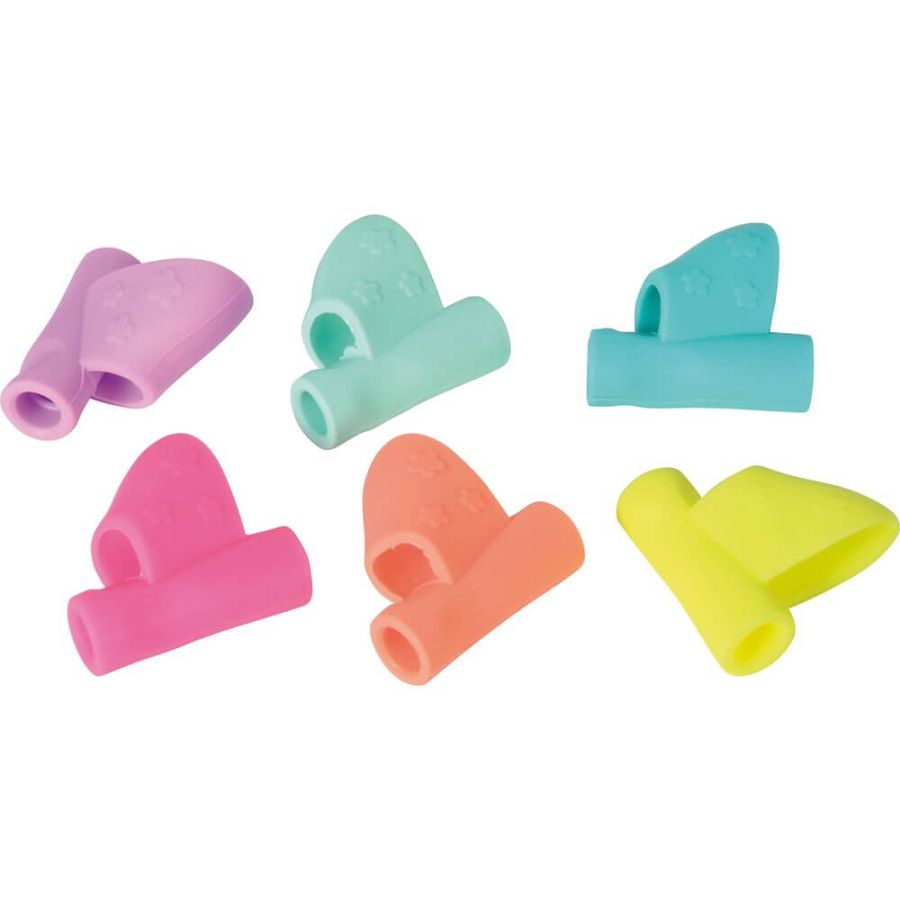 Pack de 6 Manchons Ergonomiques avec Guide-Doigt - Rééducation de l'Écriture