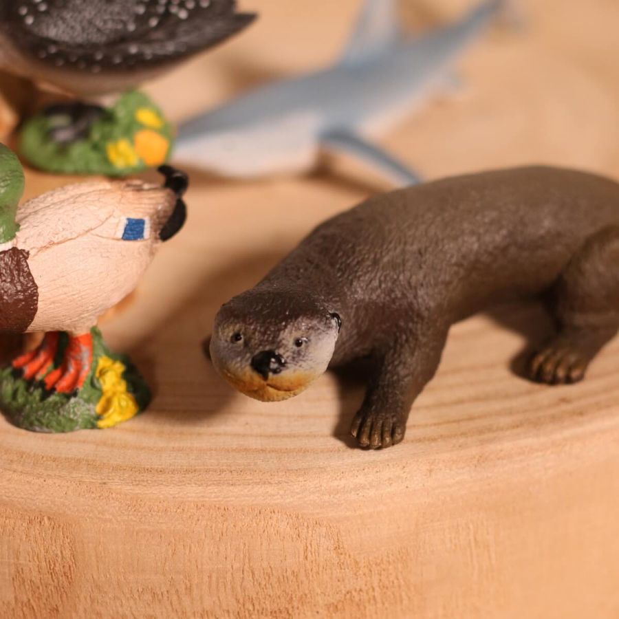 Figurines Loutres de Mer - Maia and Borges : Les Mammifères Marins Joueurs | LesMinis.fr