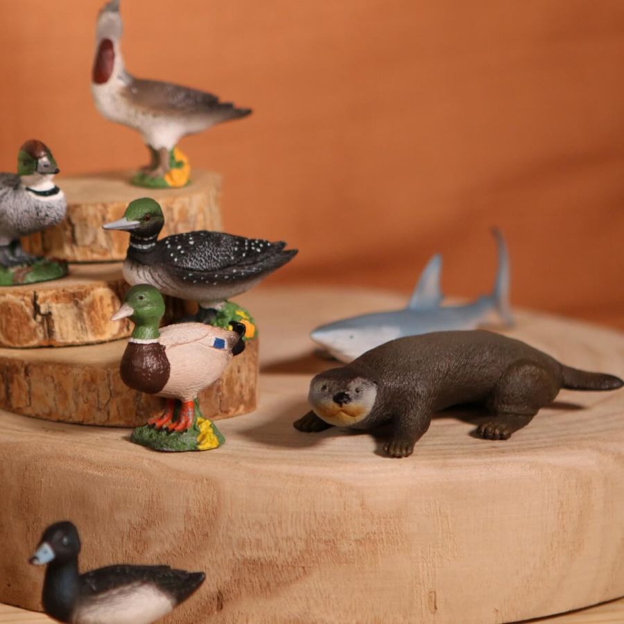 Figurines Loutres de Mer - Maia and Borges : Les Mammifères Marins Joueurs | LesMinis.fr