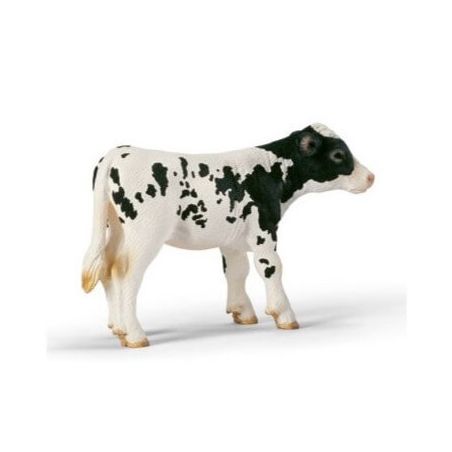 Figurine Veau Holstein - Schleich : Le Jeune Bovidé Adorable | LesMinis.fr