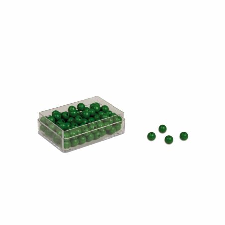 Perles Vertes : Lot de 100 | Nienhuis Montessori - Approuvé AMI