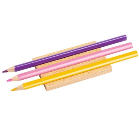 Support pour 3 Crayons | Matériel de Langage Montessori - Organisation et Praticité