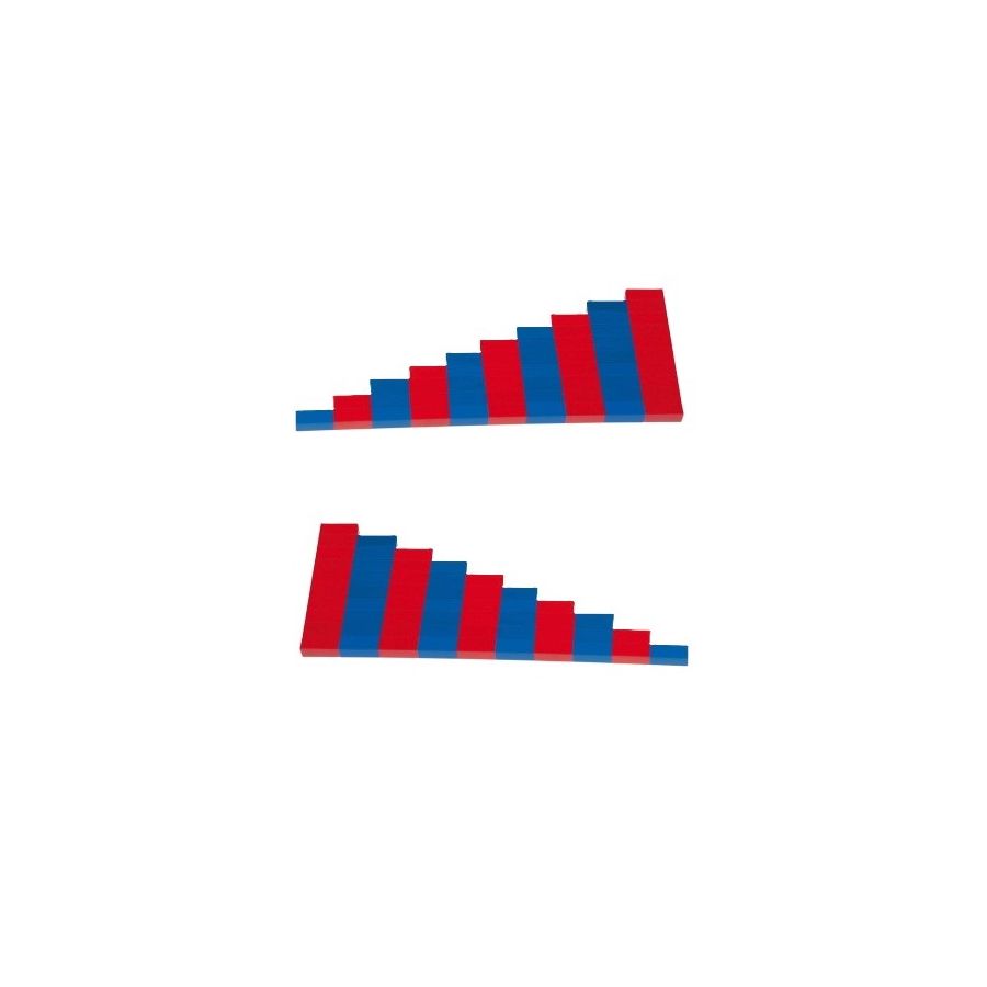 Barres Numériques Montessori Bleues et Rouges - Compréhension des Chiffres et Compléments de 10 | LesMinis