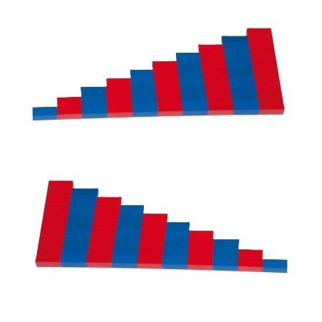 Barres Numériques Montessori Bleues et Rouges - Compréhension des Chiffres et Compléments de 10 | LesMinis