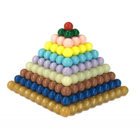 Pyramide de Perles Colorées Montessori | Apprentissage Sensoriel | LesMinis