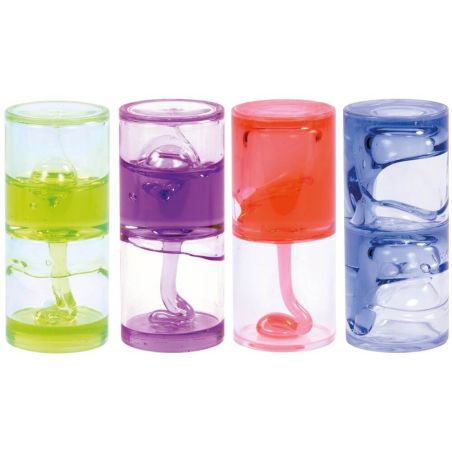 Sablier Sensoriel Gel Dôme de Lave Rouge - Relaxation et Stimulation Visuelle