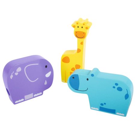Animal Line Beleduc - Jeu éducatif à enfiler avec animaux du safari pour enfants dès 2 ans