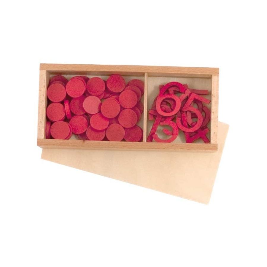 Boîte Chiffres et Jetons Montessori | Pairs et Impairs 4-7 ans