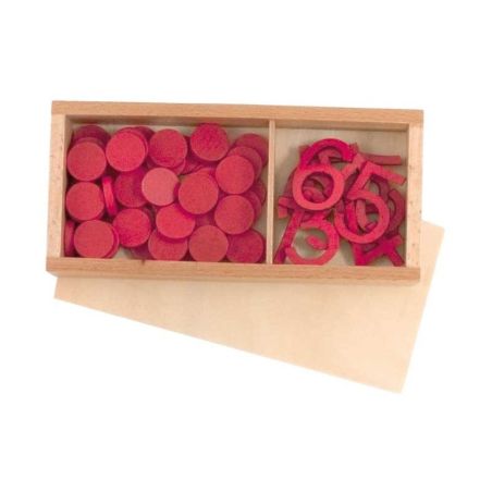 Boîte Chiffres et Jetons Montessori | Pairs et Impairs 4-7 ans