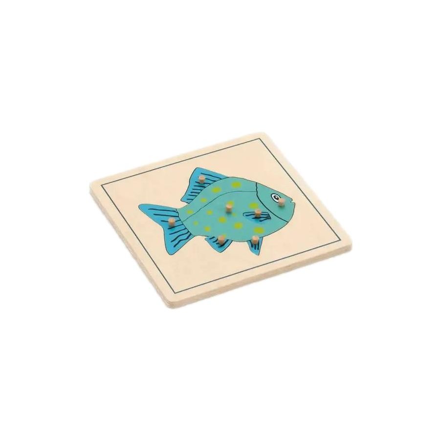 Puzzle Poisson Montessori | Découverte Marine 3-6 ans