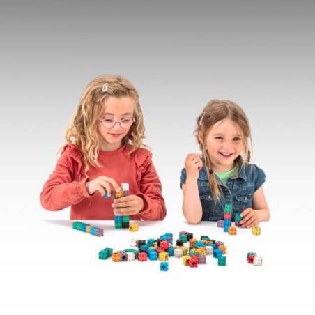 Cubes Emboîtables - Lot de 100 pièces - Apprentissage Mathématique Ludique