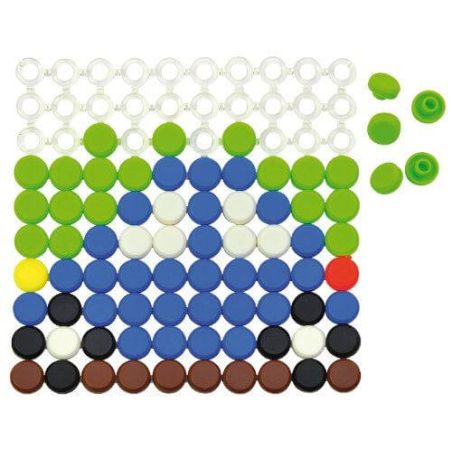 Atelier de Motricité Fine - Lot de Boutons à Cliper pour Enfants