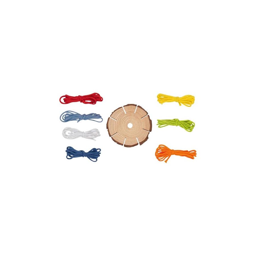 Disque de Tressage en Bois Kumihimo - Kit de Création de Bracelets d'Amitié