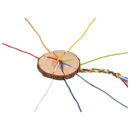 Disque de Tressage en Bois Kumihimo - Kit de Création de Bracelets d'Amitié
