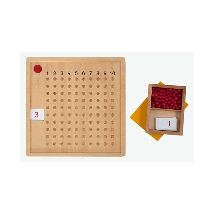 Table de Multiplication Montessori avec Perles - Apprentissage des Mathématiques