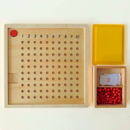 Table de Multiplication Montessori avec Perles - Apprentissage des Mathématiques