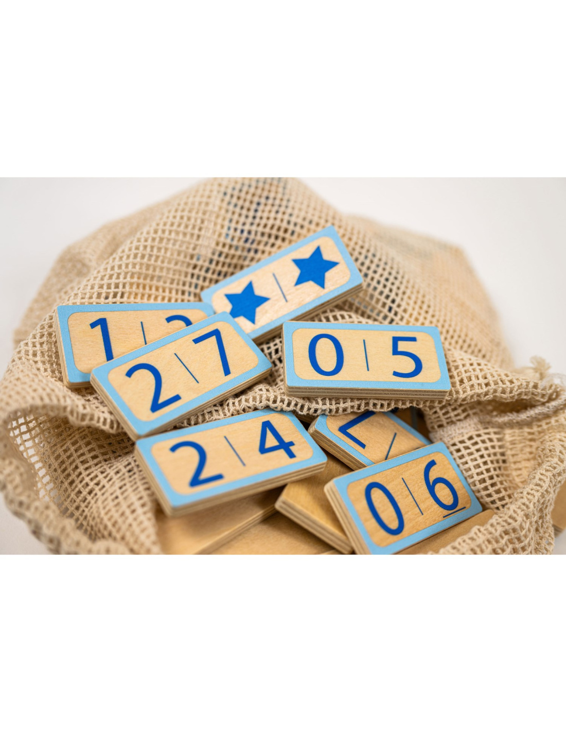 KONTONTY 50 Pcs Pièces de Jeu de Dominos en Bois pour Fête en Famille 1.97X0.98X0.39 Po
