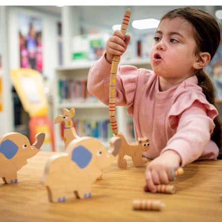 Jeu Mesure Animaux Bois - Apprendre Long Court Enfant 3 ans