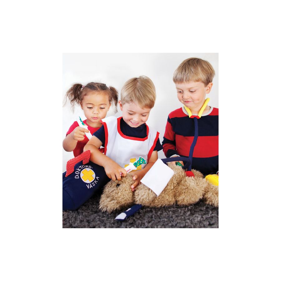 rousse de Docteur en Tissu - Jeu d'Imitation Réaliste pour Enfants | Oskar & Ellen
