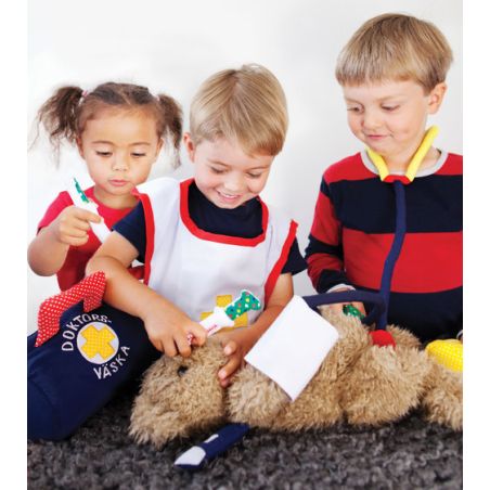 rousse de Docteur en Tissu - Jeu d'Imitation Réaliste pour Enfants | Oskar & Ellen