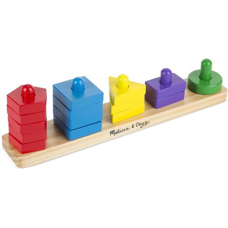 Jeu de Tri des Formes et des Couleurs de Melissa & Doug - Jouet d'Éveil pour Enfants de 2 Ans