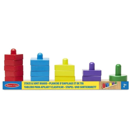 Jeu de Tri des Formes et des Couleurs de Melissa & Doug - Jouet d'Éveil pour Enfants de 2 Ans