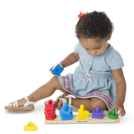 Jeu de Tri des Formes et des Couleurs de Melissa & Doug - Jouet d'Éveil pour Enfants de 2 Ans