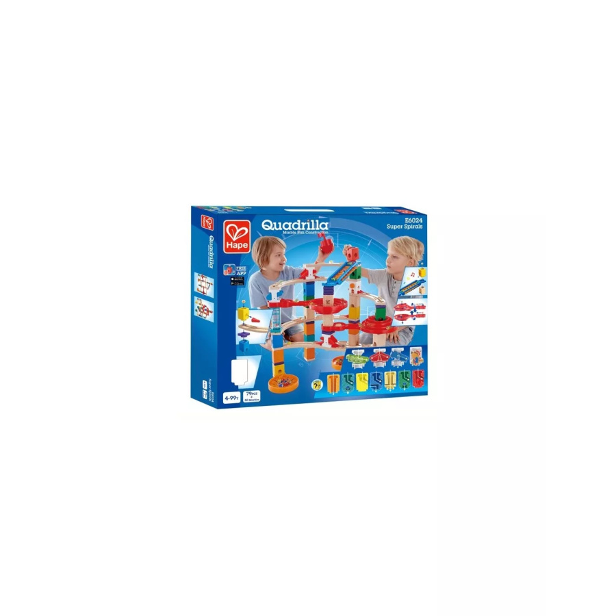 Super Spirals HAPE - Circuit de Billes en Bois pour Enfants | Stimule la Créativité dès 4 Ans