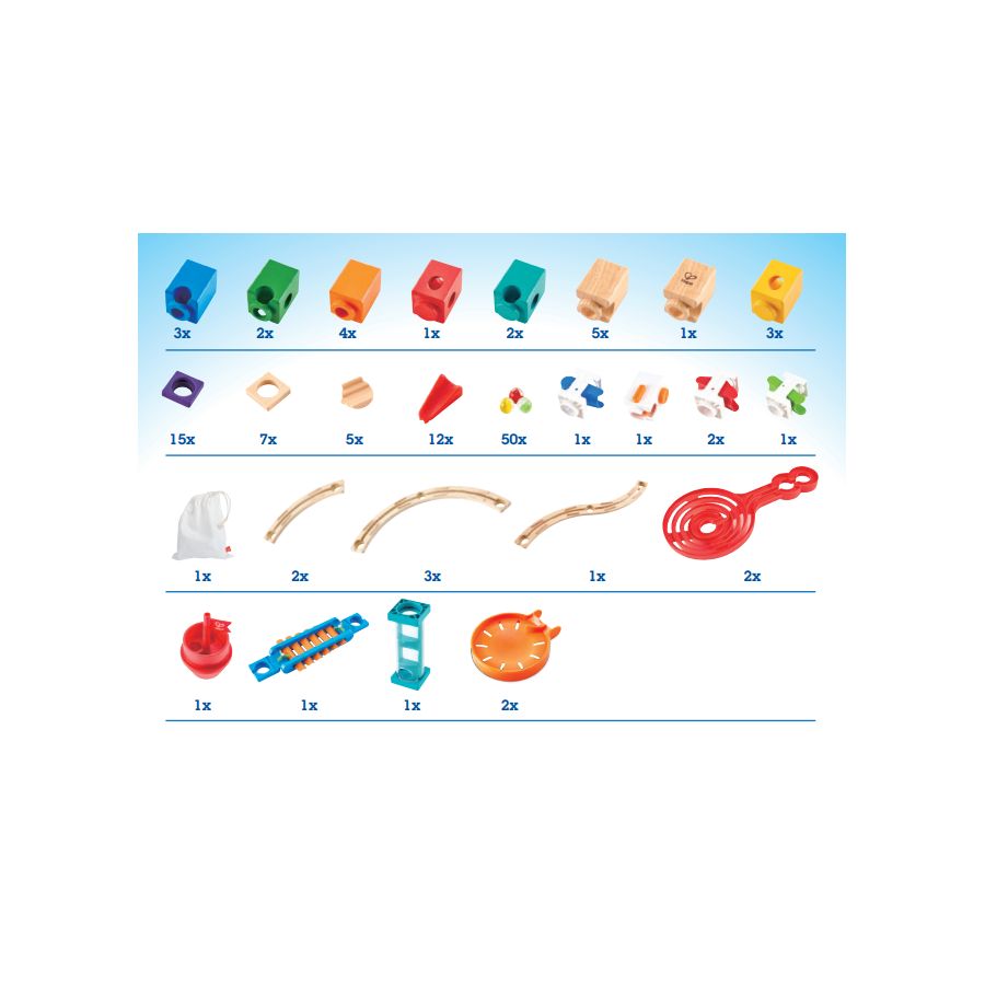 Super Spirals HAPE - Circuit de Billes en Bois pour Enfants | Stimule la Créativité dès 4 Ans