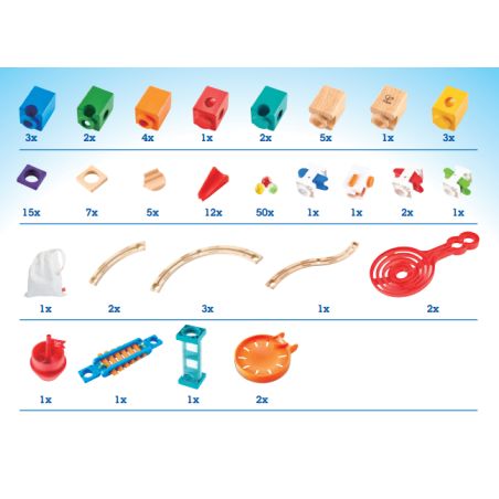 Super Spirals HAPE - Circuit de Billes en Bois pour Enfants | Stimule la Créativité dès 4 Ans