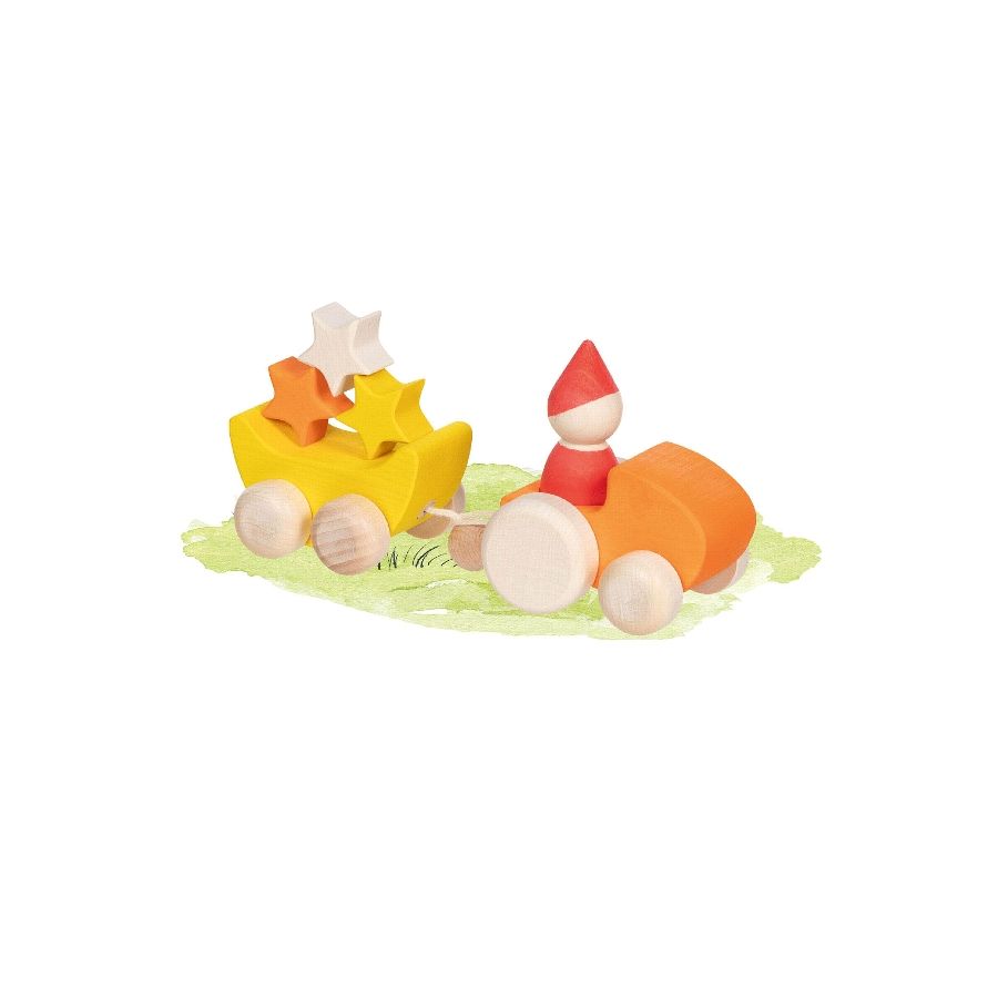 Véhicule en bois Le berger des étoiles - Goki Evolution - Jouet 2 ans