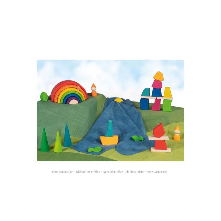 Jeu de construction Creo - Goki Evolution - Blocs de bois dès 2 ans