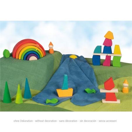 Jeu de construction Creo - Goki Evolution - Blocs de bois dès 2 ans